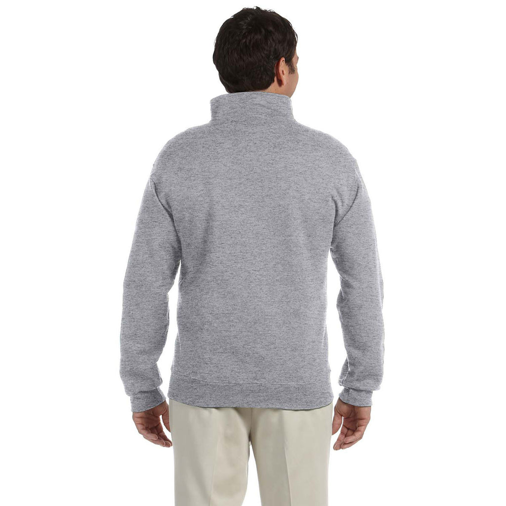 Jerzees Men's Oxford 9.5 Oz. Super Sweats Nublend Fleece Quarter-Zip Pullover