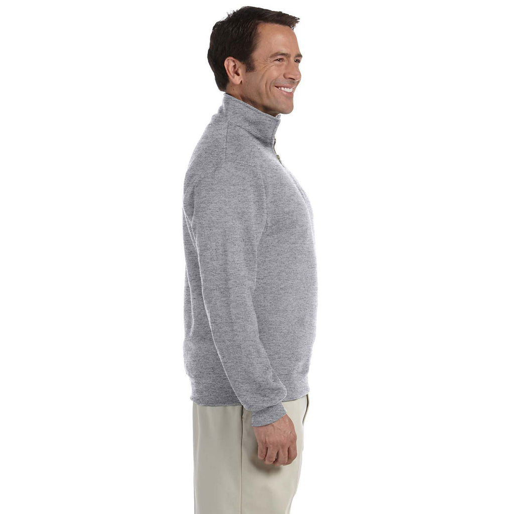 Jerzees Men's Oxford 9.5 Oz. Super Sweats Nublend Fleece Quarter-Zip Pullover