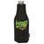 Koozie Black Zip-Up Bottle Kooler