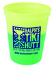 Good Value Yellow to Green Color Changing Stadium Cup - 16 oz