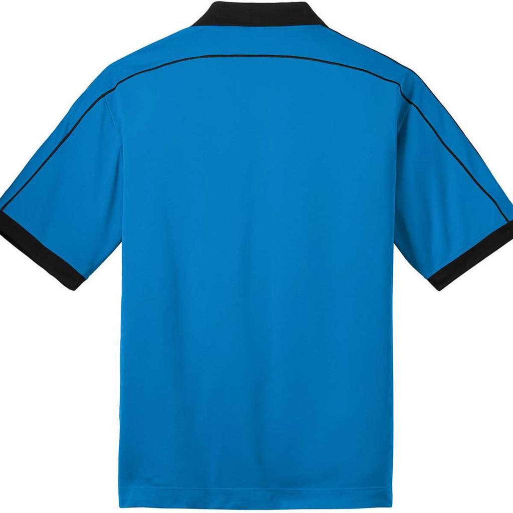 Nike Men's Blue/Black Dri-FIT N98 Polo