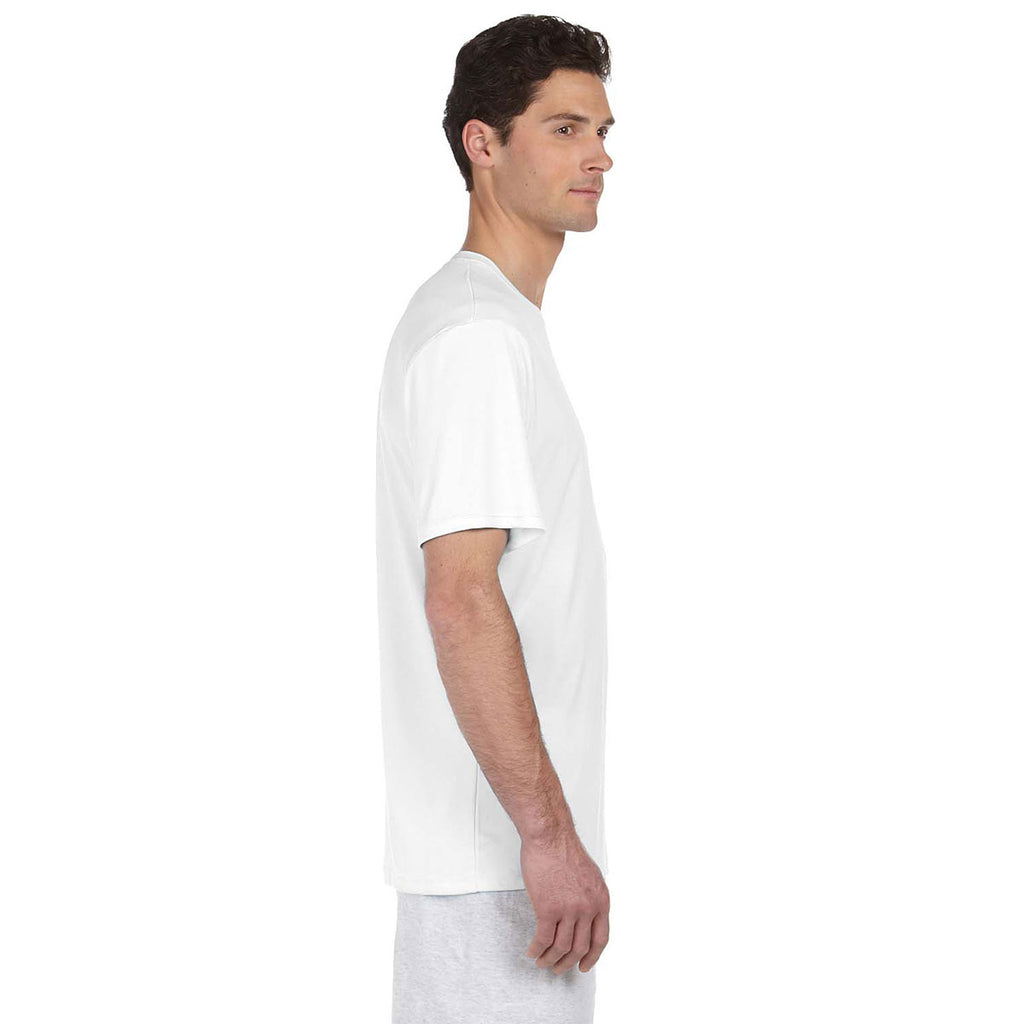 Hanes Men's White Cool DRI with FreshIQ T-Shirt
