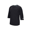 adidas Men's Black Climalite Fielder's Choice 3/4 Sleeve Henley