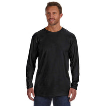 Hanes Men's Black 4.5 oz. 100% Ringspun Cotton nano-T Long-Sleeve T-Shirt