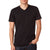 Hanes Men's Black 4.5 oz. 100% Ringspun Cotton nano-T V-Neck T-Shirt