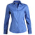 Edwards Women's French Blue Tailored V-Neck Stretch Long Sleeve Shirt