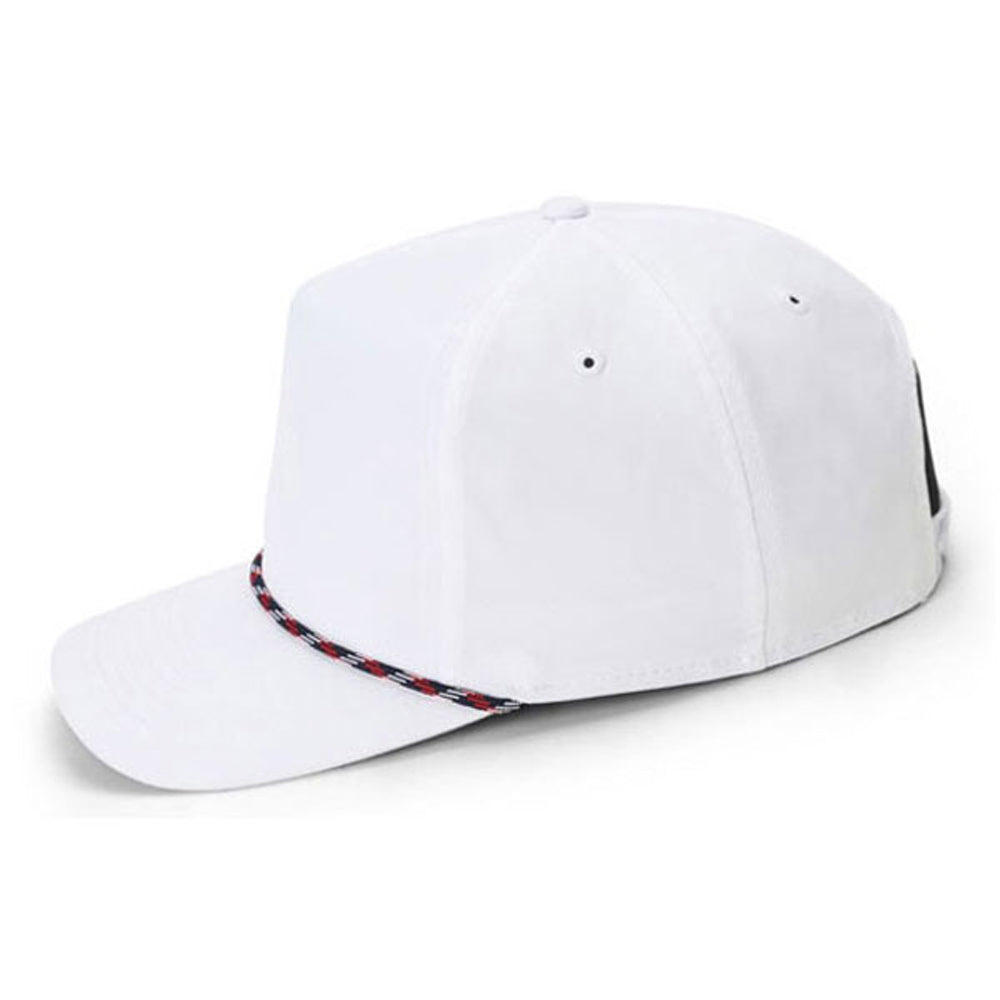 Imperial White Navy and Red Wrightson Rope Cap