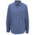 Edwards Women's French Blue Long Sleeve Oxford Shirt