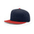 Richardson Navy/Red Lifestyle Structured Combination Wool Flatbill Snapback Cap