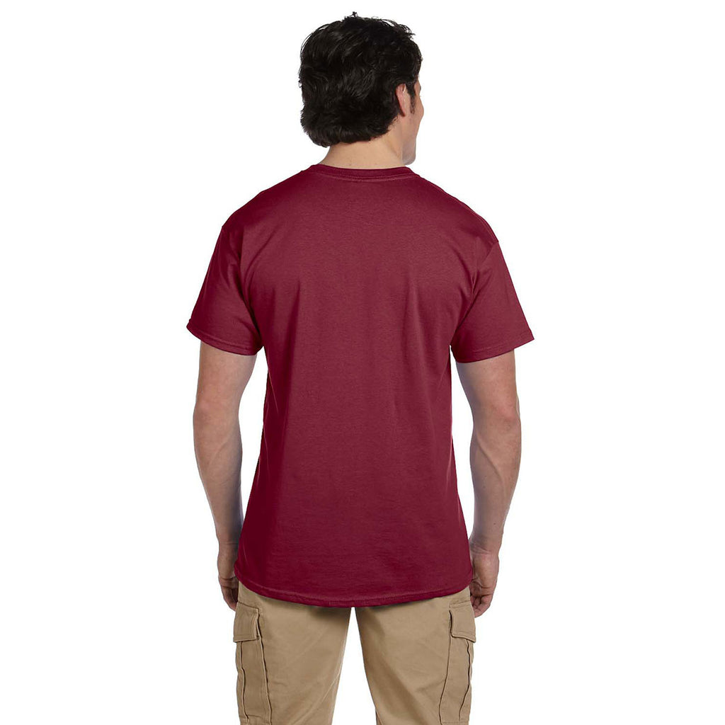 Hanes Men's Cardinal 5.2 oz. 50/50 EcoSmart T-Shirt