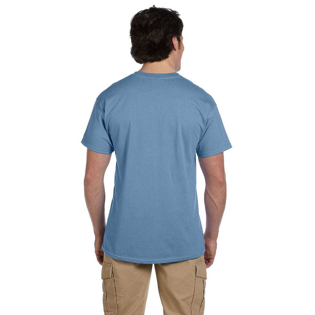 Hanes Men's Stonewashed Blue 5.2 oz. 50/50 EcoSmart T-Shirt