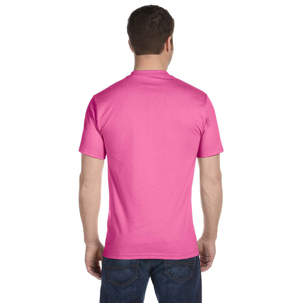 Hanes Men's Pink 6.1 oz. Beefy-T