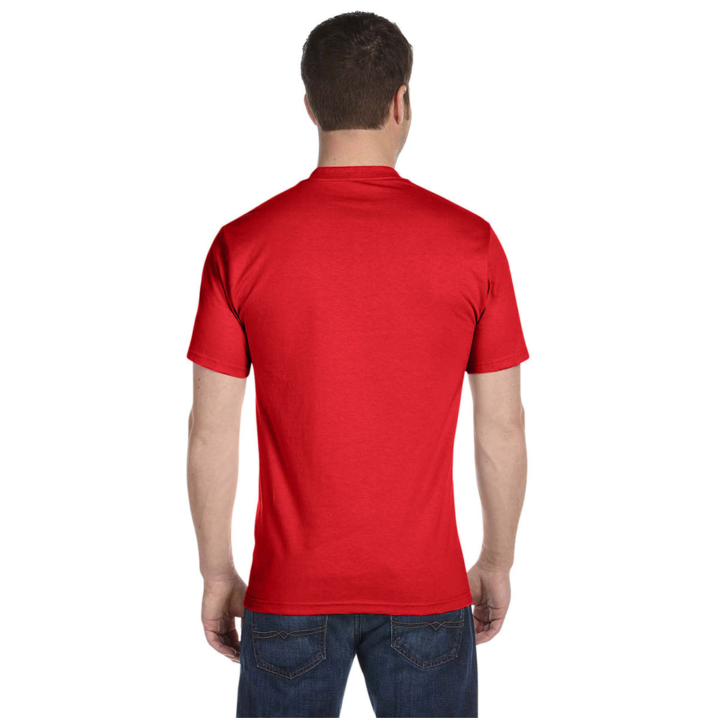 Hanes Men's Athletic Red 5.2 oz. ComfortSoft Cotton T-Shirt