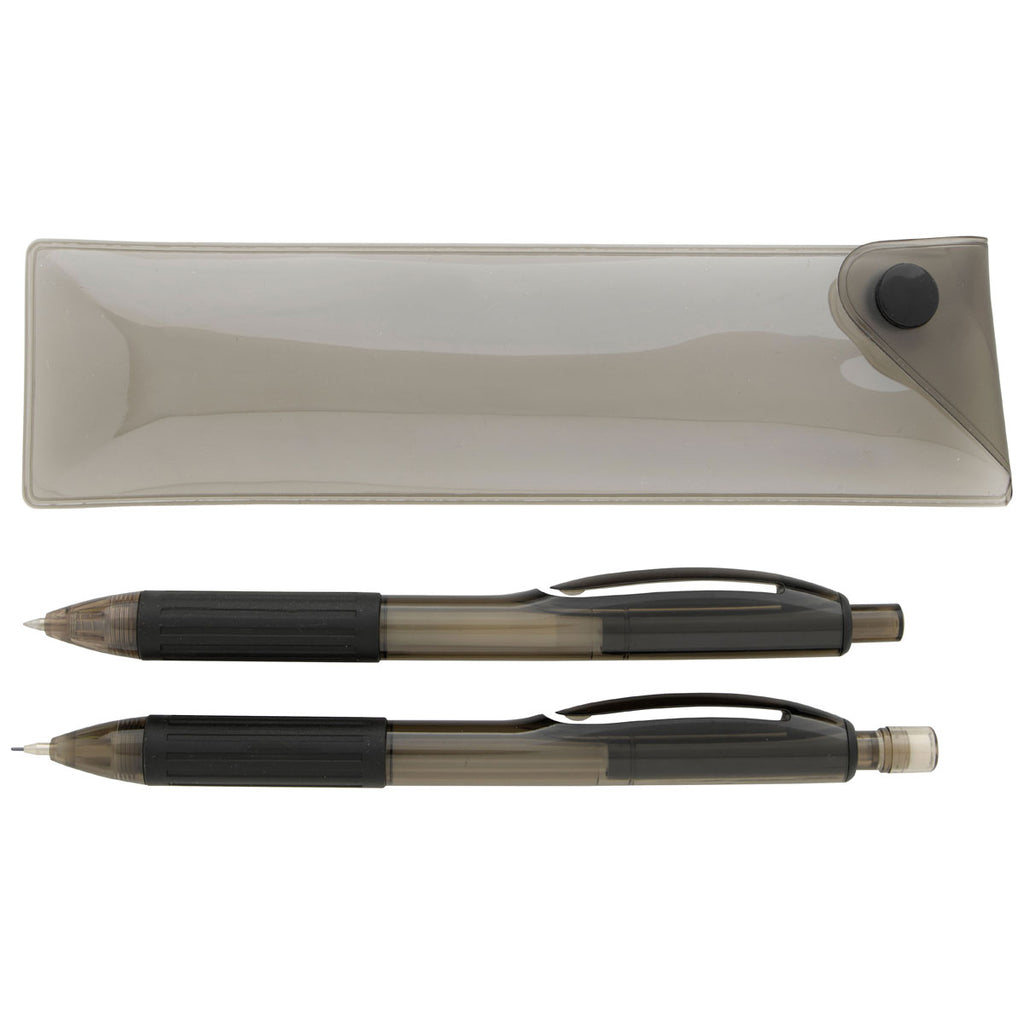 Good Value Black Cliff Gel Pen and Mechanical Pencil Set