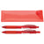 Good Value Red Cliff Gel Pen and Mechanical Pencil Set