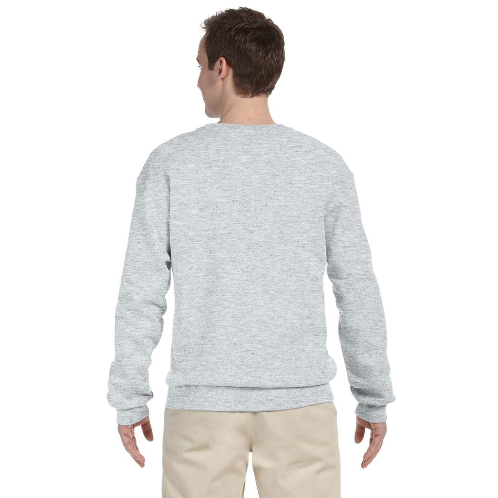 Jerzees Men's Ash 8 Oz. Nublend Fleece Crew