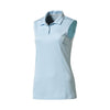 Puma Golf Women's Cool Blue Pounce Sleeveless Golf Polo