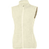 Charles River Women's Ivory Heather Pacific Heathered Fleece Vest