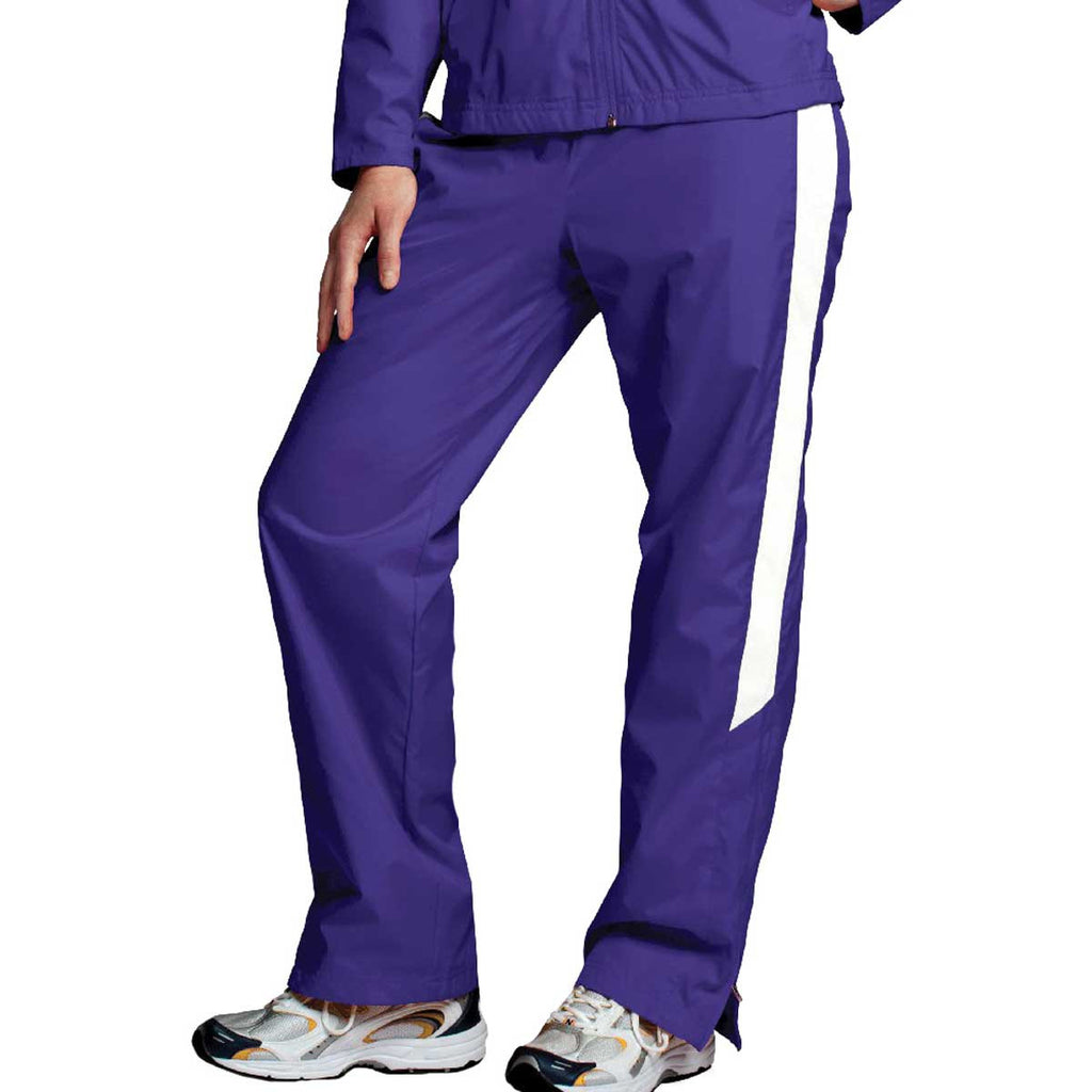 Charles River Women's Purple/White Teampro Pant