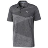 Puma Golf Men's Puma Black Heather Alterknit Jacquard Golf Polo