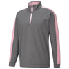 Puma Golf Men's Quiet Shade/Pink Lady Cloud Spun T7 Golf Quarter Zip