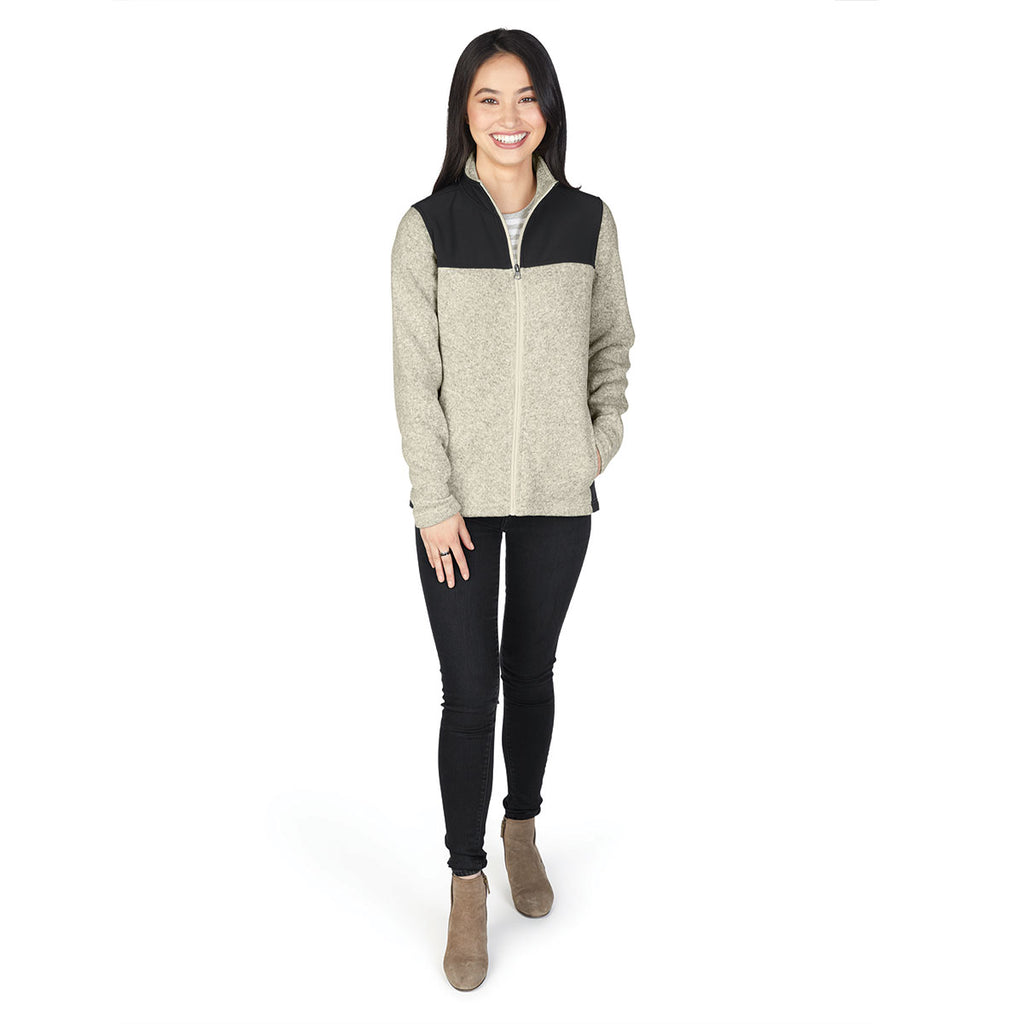 Charles River Women's Oatmeal Heather Concord Jacket
