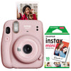 Instax Blush Pink Mini 11 Instant Camera w/ 10 Count Film
