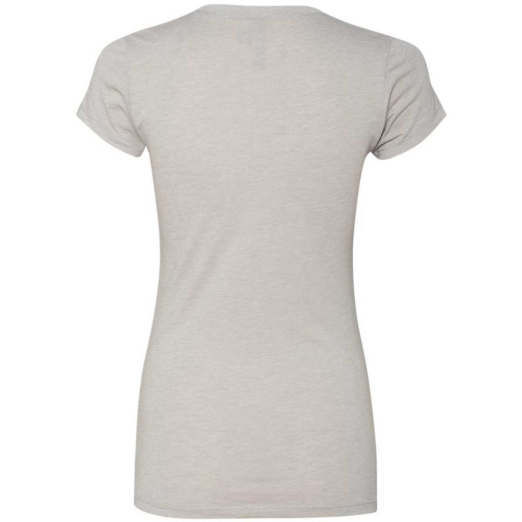 Next Level Women's Silver Poly/Cotton Short-Sleeve Tee