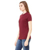 Bella + Canvas Women's Maroon Jersey Short-Sleeve T-Shirt