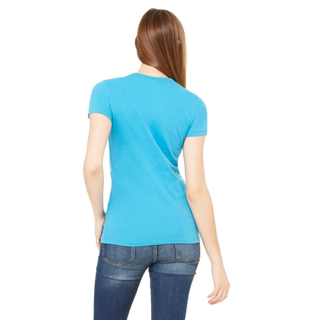 Bella + Canvas Women's Aqua Jersey Short-Sleeve T-Shirt