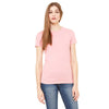 Bella + Canvas Women's Heather Pink Jersey Short-Sleeve T-Shirt
