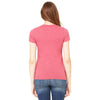 Bella + Canvas Women's Heather Raspberry Jersey Short-Sleeve T-Shirt
