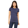 Bella + Canvas Women's Navy Jersey Short-Sleeve T-Shirt