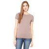 Bella + Canvas Women's Pebble Brown Jersey Short-Sleeve T-Shirt