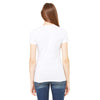 Bella + Canvas Women's Solid White Blend Jersey Short-Sleeve T-Shirt