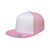 Yupoong Pink/White Classic Trucker with White Front Panel Cap