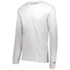 Russell Unisex White Classic Long Sleeve Tee