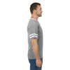 Jerzees Men's Oxford/White 4.5 Oz. Tri-Blend Varsity Ringer T-Shirt