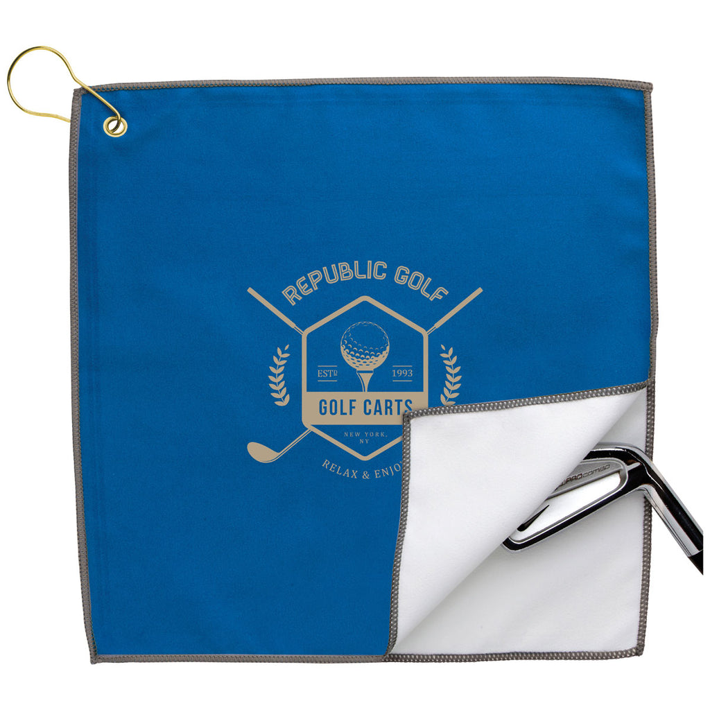 BIC Blue Double Layer Golf Towel