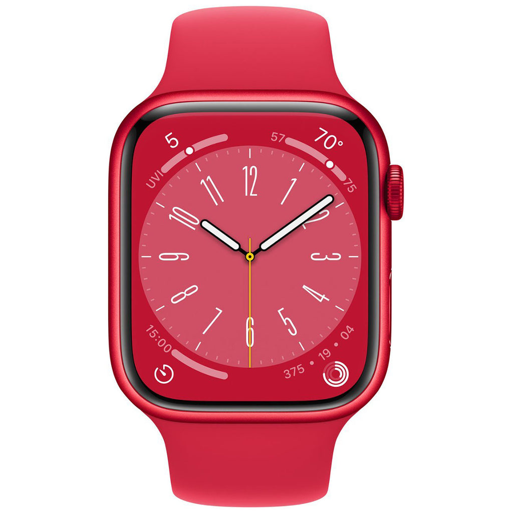 Apple Watch Red Series 8 (GPS) 45mm Aluminum Case with Red Sport Band