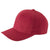 Yupoong Red Brushed Cotton Twill Mid-Profile Cap