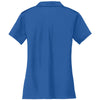 Nike Women's Gym Blue Dri-FIT Short Sleeve Vertical Mesh Polo