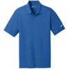 Nike Men's Gym Blue Dri-FIT Short Sleeve Vertical Mesh Polo