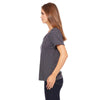 Bella + Canvas Women's Dark Grey Heather Relaxed Jersey Short-Sleeve V-Neck T-Shirt
