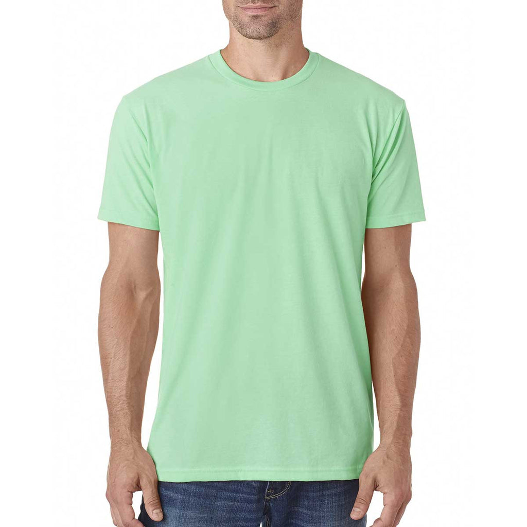 Next Level Men's Mint Premium Fitted Sueded Crew