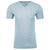 Next Level Men's Light Blue Premium Fitted Sueded V-Neck Tee