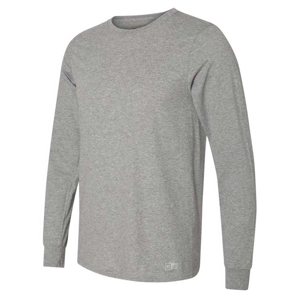 Russell Athletic Men's Oxford Essential 60/40 Performance Long Sleeve T-Shirt