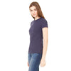 Bella + Canvas Women's Navy Poly-Cotton Short-Sleeve T-Shirt