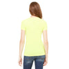 Bella + Canvas Women's Neon Yellow Poly-Cotton Short-Sleeve T-Shirt