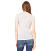 Bella + Canvas Women's White Marble Poly-Cotton Short-Sleeve T-Shirt